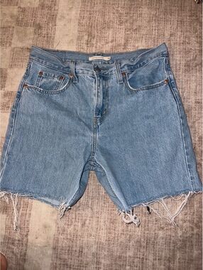 womens levi jean shorts